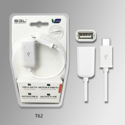 Καλώδιο Usb TypeC male - USB A female - T62 - 191230 - Image 2