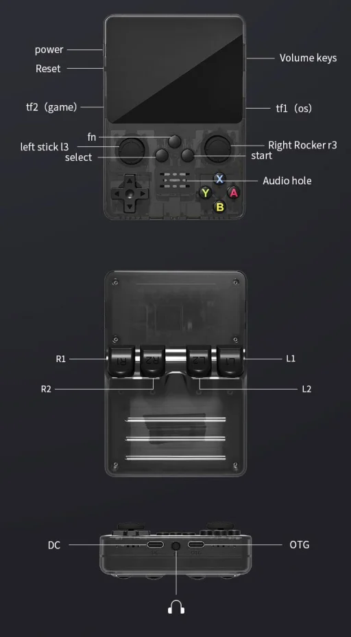 Φορητή κονσόλα παιχνιδιών - RX35 - 810422 - Black - Image 2