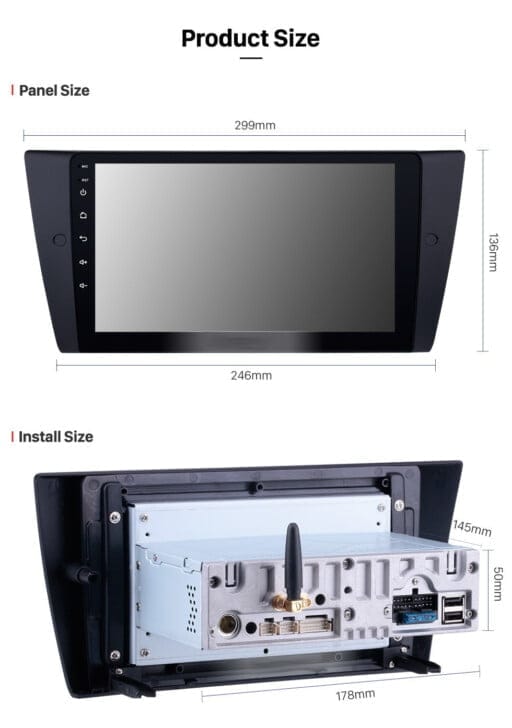 Ηχοσύστημα αυτοκινήτου 2DIN – BMW E90 – Android - FT - JA-9223 - Image 3